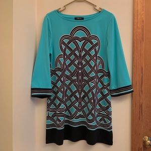 Style & Co Geometric Printed Tunic Dress, Size M,
